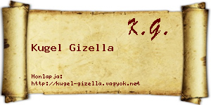 Kugel Gizella névjegykártya